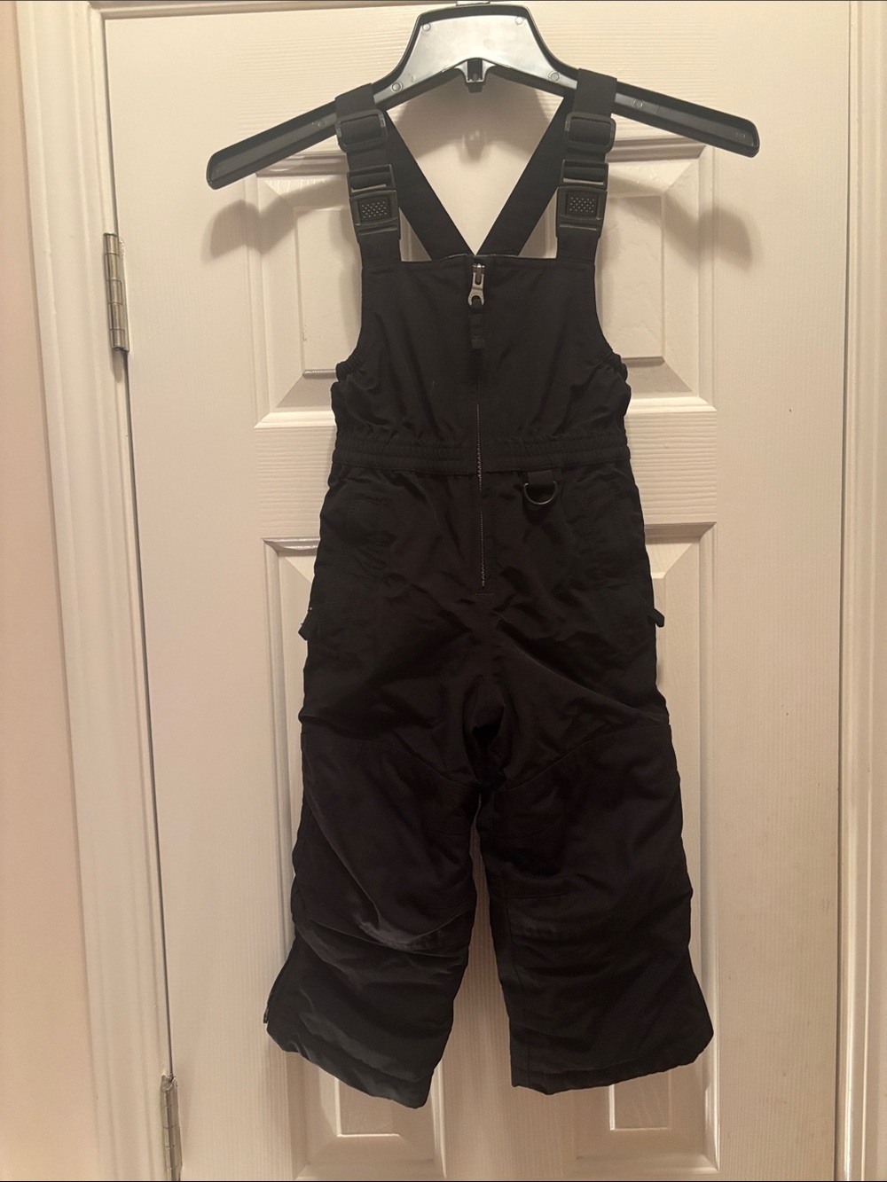 NWOT Lands' End Kids' Squall Black Waterproof Snow Bib Jumpsuit